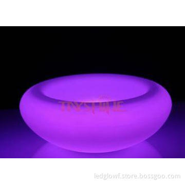 Customed Round LED Ice Bucket For Cinema / Infrared Remote